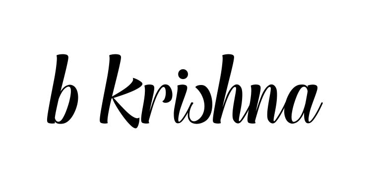 Handwritten Signature for B-krishna - Style 148 Online