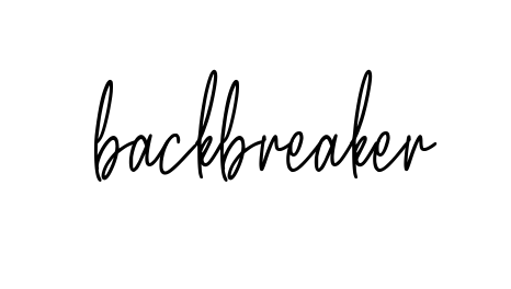 Handwritten Signature for Backbreaker - Style 154 Online