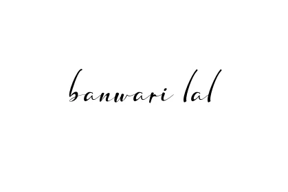Handwritten Signature for Banwari-lal - Style 132 Online