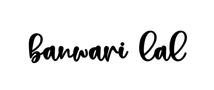 Handwritten Signature for Banwari-lal - Style 136 Online