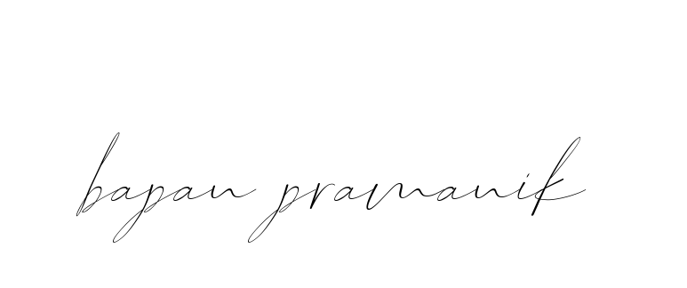 Bapan-pramanik signature