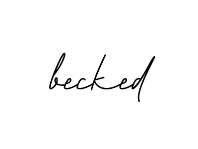 Becked signature