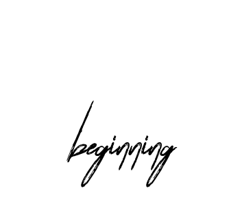 Beginning signature