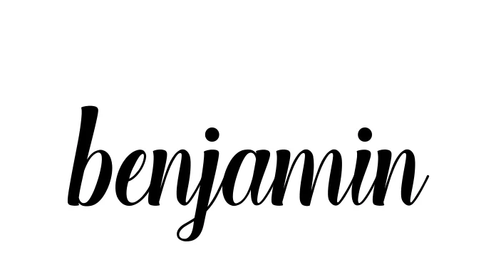 Handwritten Signature for Benjamin - Style 148 Online