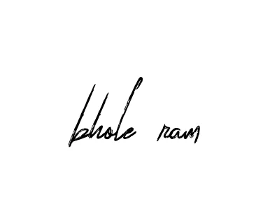 Handwritten Signature for Bhole-ram - Style 133 Online