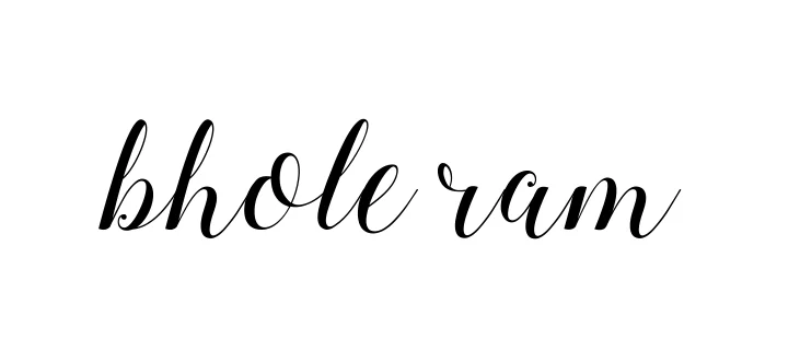 Handwritten Signature for Bhole-ram - Style 144 Online