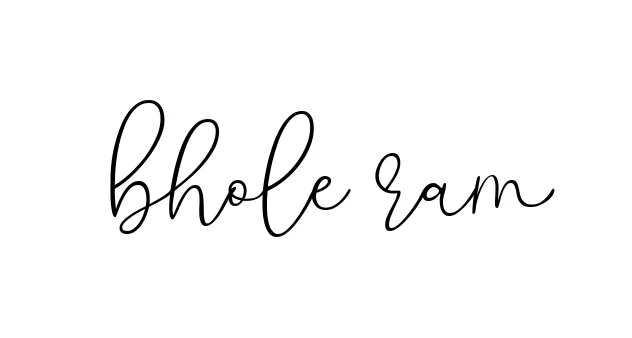 Handwritten Signature for Bhole-ram - Style 147 Online
