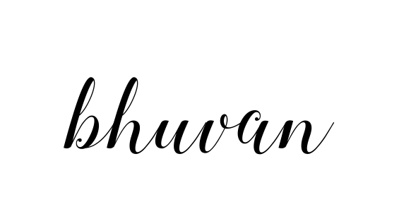 Bhuvan- signature