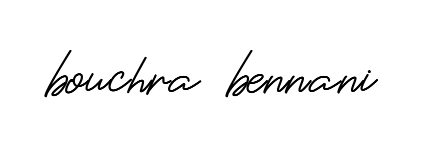 Bouchra-bennani signature