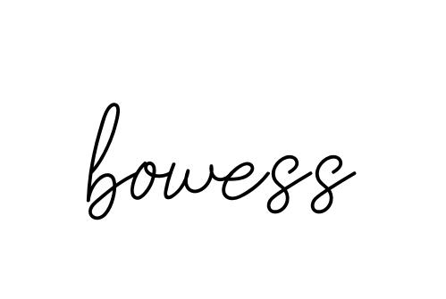 Handwritten Signature for Bowess - Style 145 Online