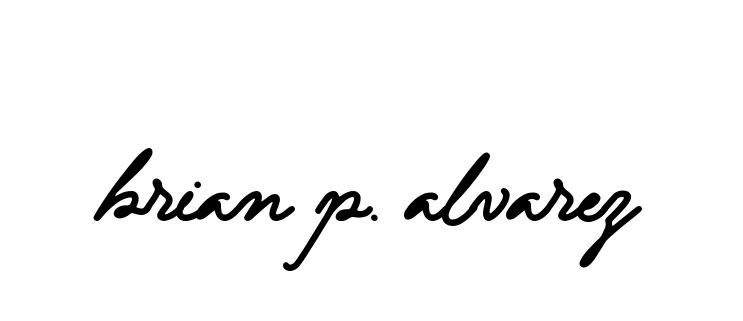 Handwritten Signature for Brian-p.-alvarez - Style 137 Online