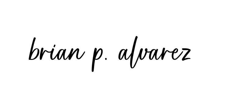 Handwritten Signature for Brian-p.-alvarez - Style 142 Online