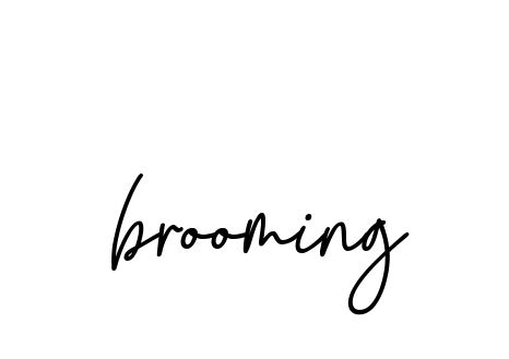 Brooming signature