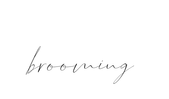 Brooming signature