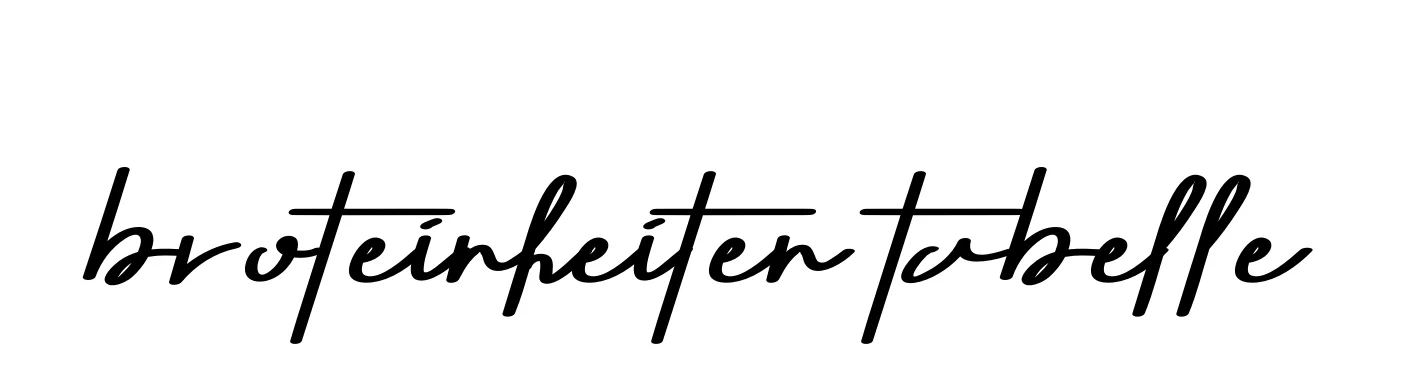 Handwritten Signature for Broteinheiten-tabelle - Style 135 Online