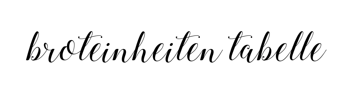 Handwritten Signature for Broteinheiten-tabelle - Style 144 Online