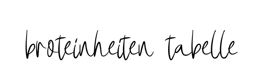 Handwritten Signature for Broteinheiten-tabelle - Style 146 Online