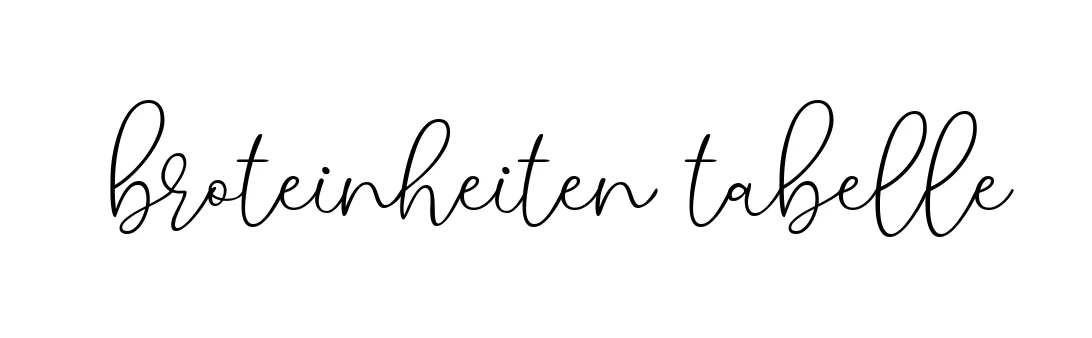 Handwritten Signature for Broteinheiten-tabelle - Style 147 Online