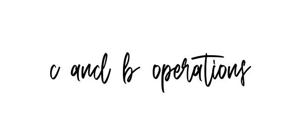 Handwritten Signature for C-and-b-operations - Style 143 Online