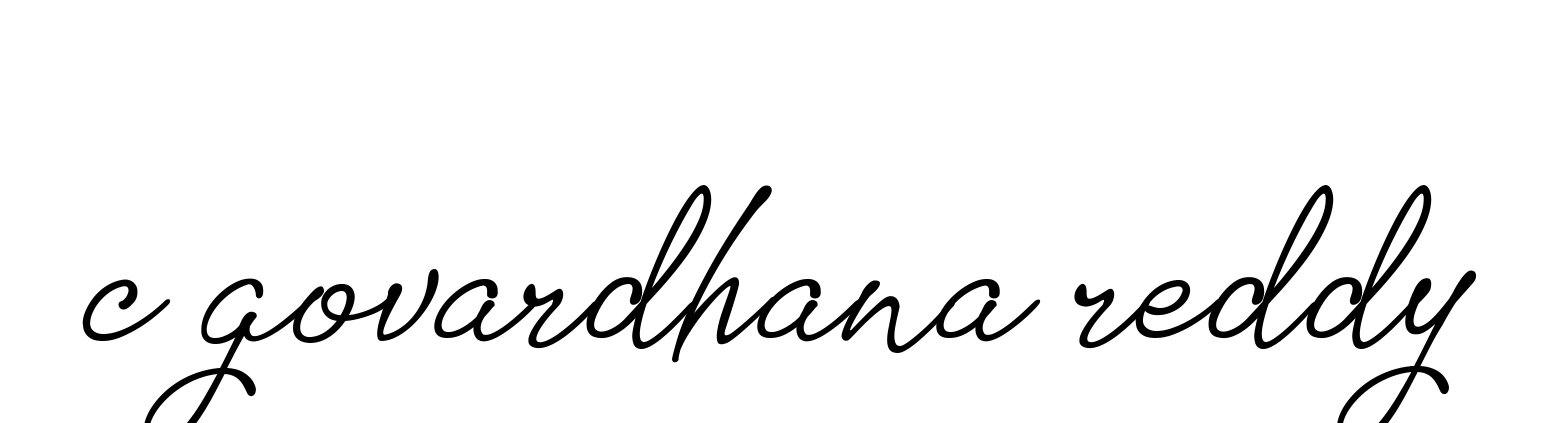 C-govardhana-reddy signature