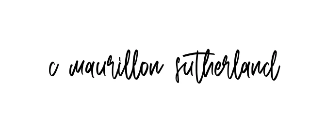 Handwritten Signature for C-maurillon-sutherland - Style 143 Online