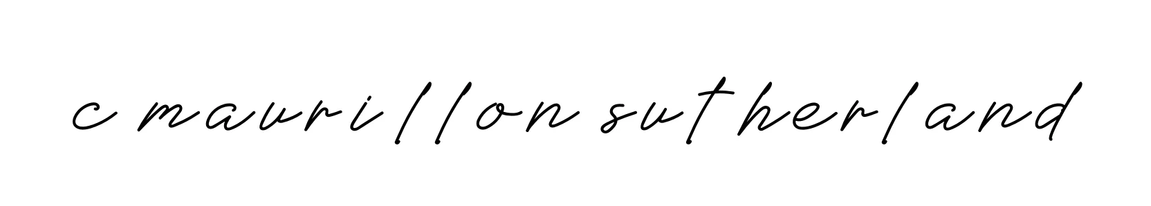 Handwritten Signature for C-maurillon-sutherland - Style 152 Online