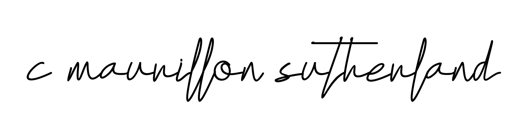 Handwritten Signature for C-maurillon-sutherland - Style 155 Online