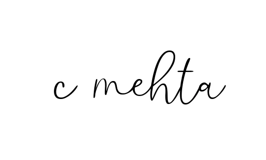 Handwritten Signature for C-mehta - Style 147 Online