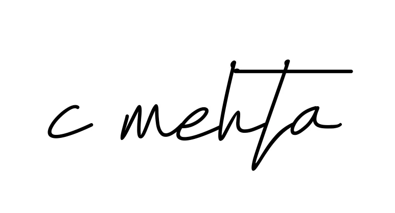 Handwritten Signature for C-mehta - Style 155 Online