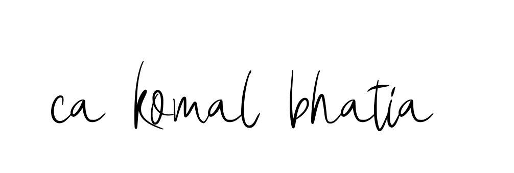 Ca-komal-bhatia signature