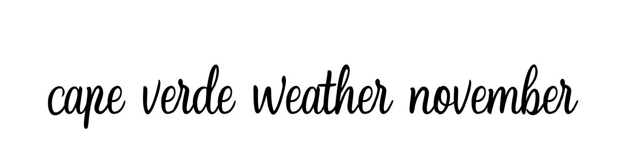 Cape-verde-weather-november signature