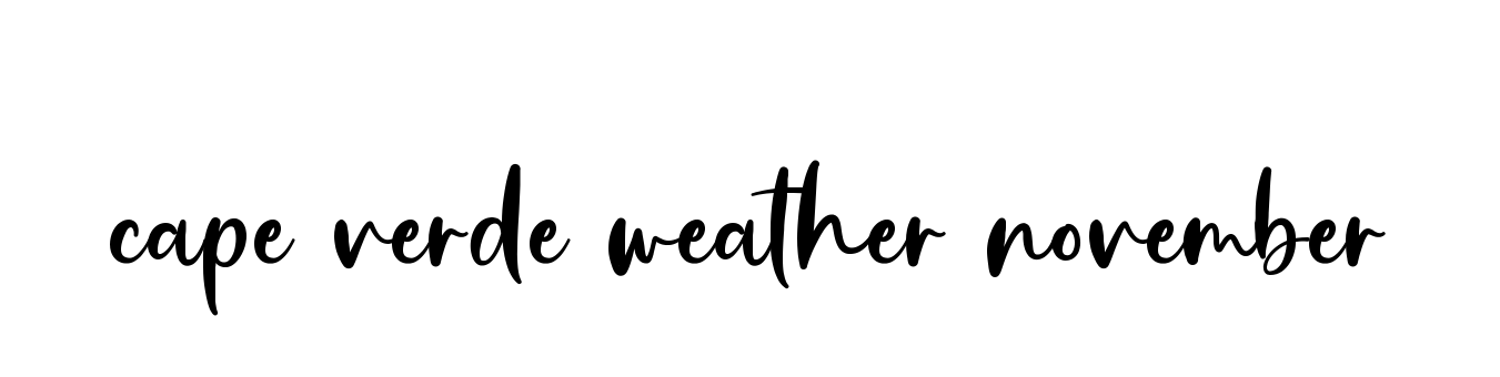 Cape-verde-weather-november signature