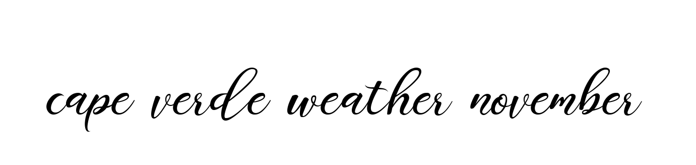 Cape-verde-weather-november signature