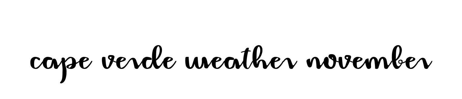 Cape-verde-weather-november signature