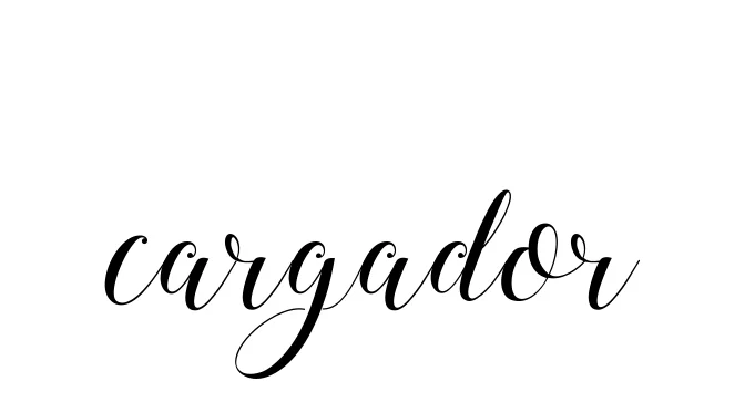 Handwritten Signature for Cargador - Style 144 Online