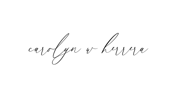 Handwritten Signature for Carolyn-w-herrera - Style 134 Online