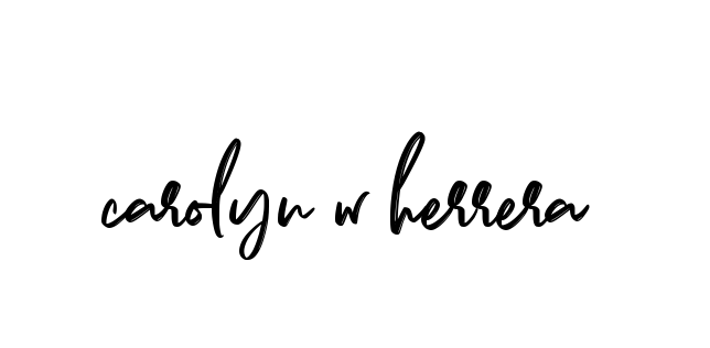 Handwritten Signature for Carolyn-w-herrera - Style 141 Online