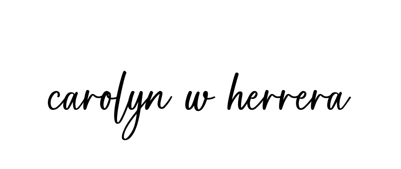 Handwritten Signature for Carolyn-w-herrera - Style 142 Online