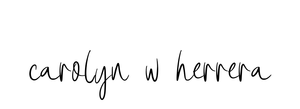 Handwritten Signature for Carolyn-w-herrera - Style 146 Online