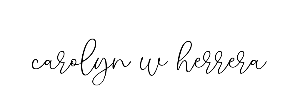 Handwritten Signature for Carolyn-w-herrera - Style 147 Online