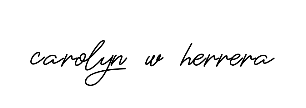 Handwritten Signature for Carolyn-w-herrera - Style 150 Online