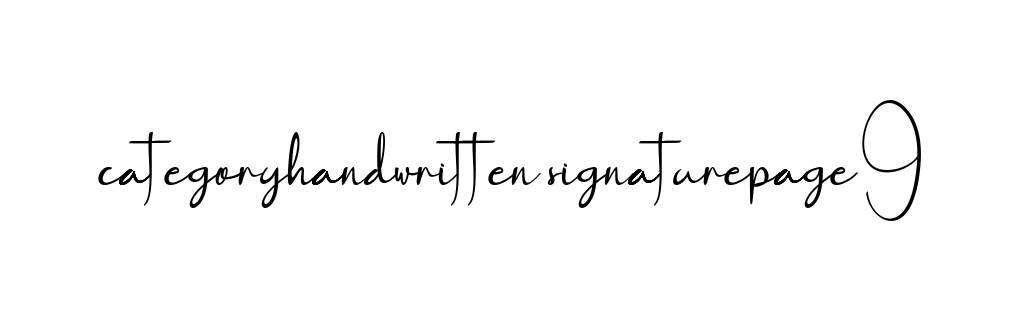 Categoryhandwritten-signaturepage9 signature