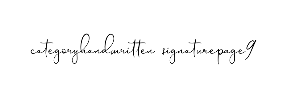 Categoryhandwritten-signaturepage9 signature