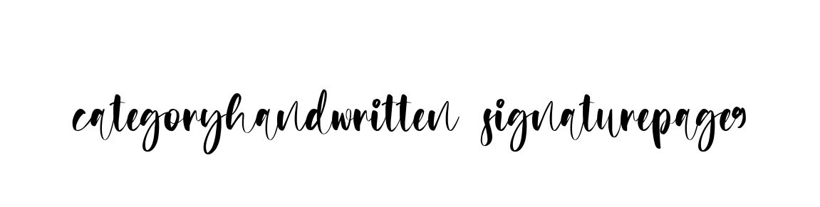 Categoryhandwritten-signaturepage9 signature