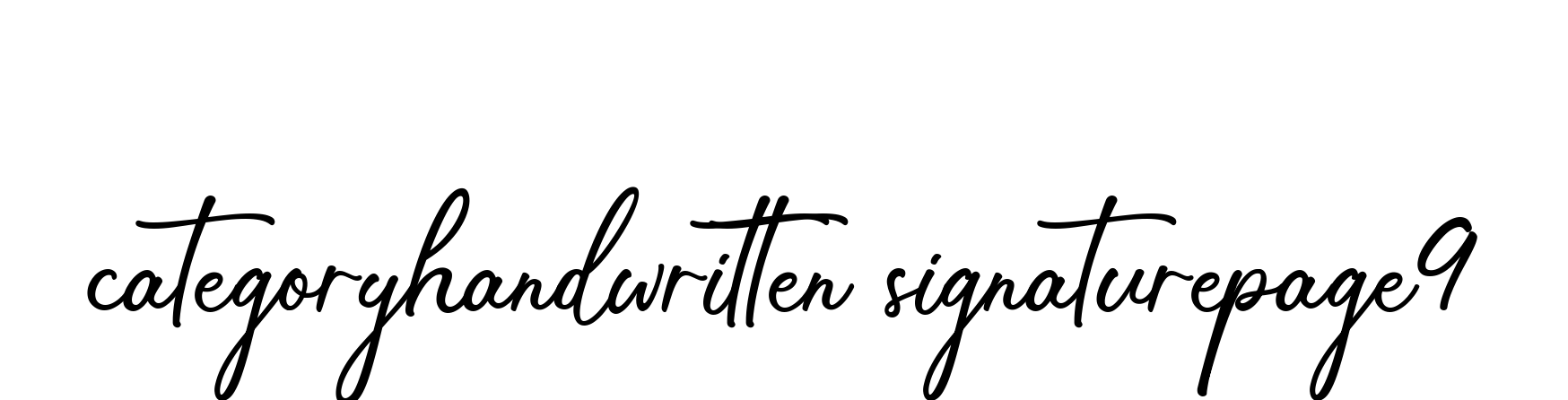 Categoryhandwritten-signaturepage9 signature
