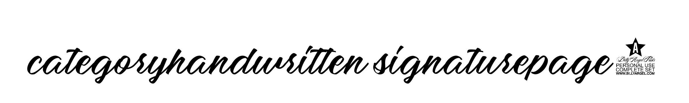 Categoryhandwritten-signaturepage9 signature