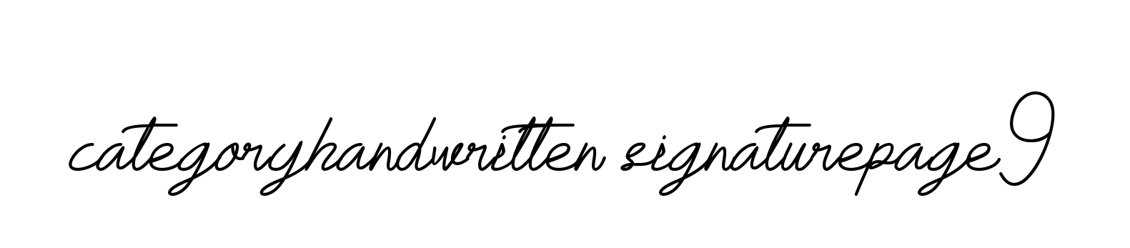 Categoryhandwritten-signaturepage9 signature