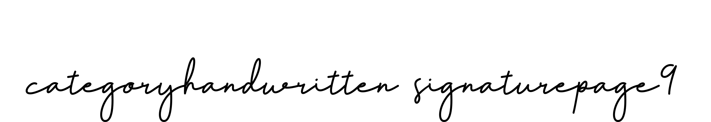 Categoryhandwritten-signaturepage9 signature