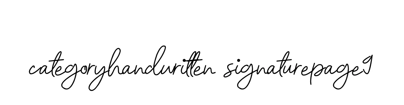 Categoryhandwritten-signaturepage9 signature
