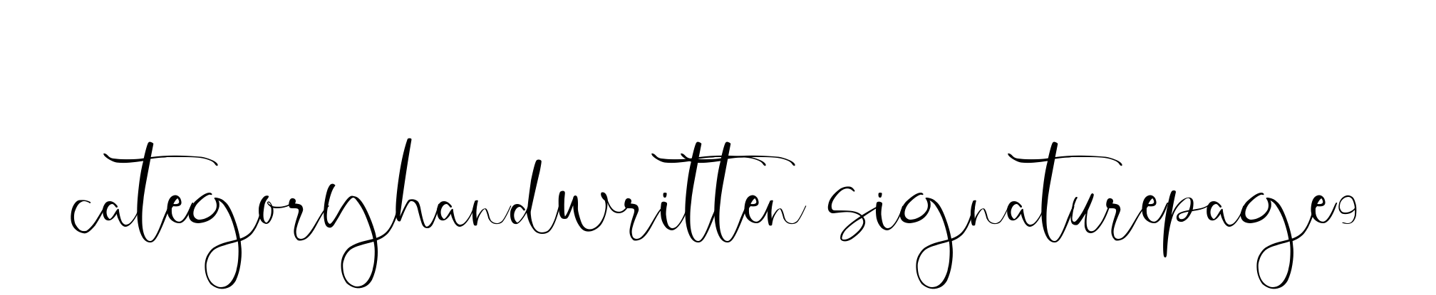 Categoryhandwritten-signaturepage9 signature